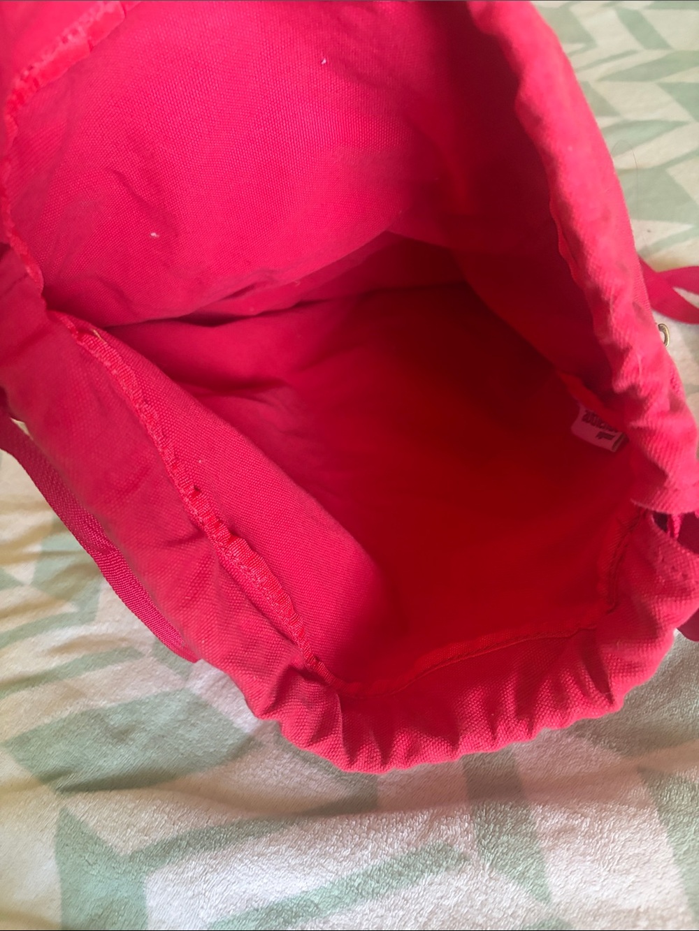 Red Drawstring Backpack - Picture 3 of 5